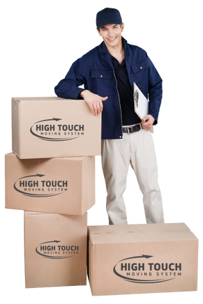 High Touch Moving System Boxes and Man